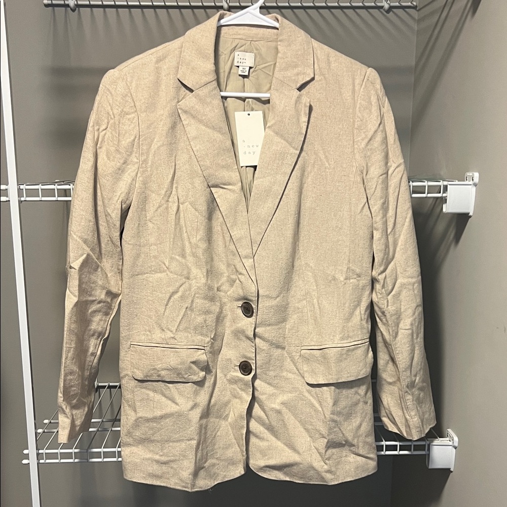 NWT * a new day Beige Blazer Jacket - Size XS